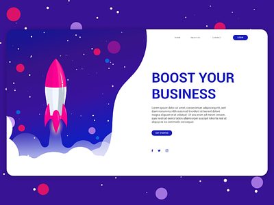 Startup Business Landing Page adobe xd adobe xd templates boost boosting branding illustration landing page startup business startup business landing page startup landing page startup theme ui ui design web template web theme