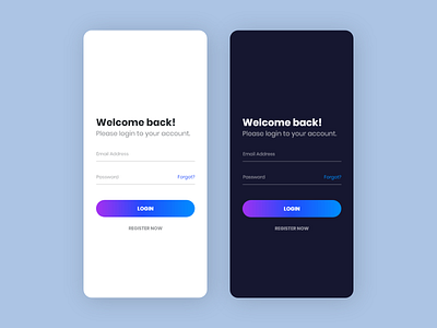 Login page Light dark by Alif Emu on Dribbble