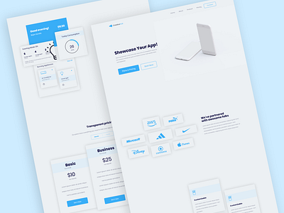 App Showcase Landing Page