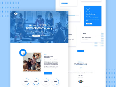 Hire Agency Landing Page