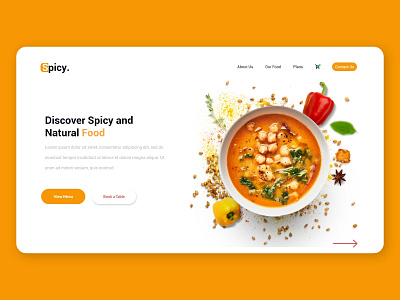 Spicy Food Hero Header