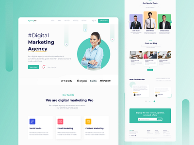 Agencysio - Digital Marketing Agency Landing Page