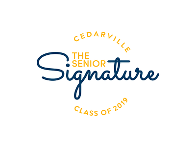 The Senior Signature Logo branding logo wordmark
