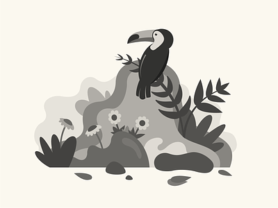 Toucan Illustration bird illustration toucan vector wip