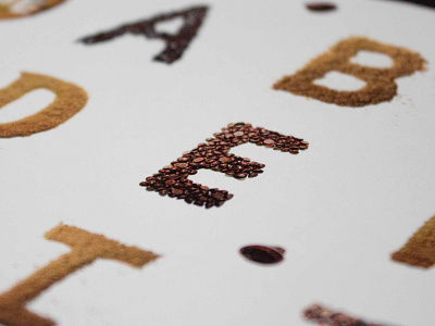Food Typography alphabet chocolate chip cookie food typography lettering