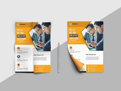 Corporate Flyer Design app branding brochure design illustrator logo marketing pool pooster poscard typography vector
