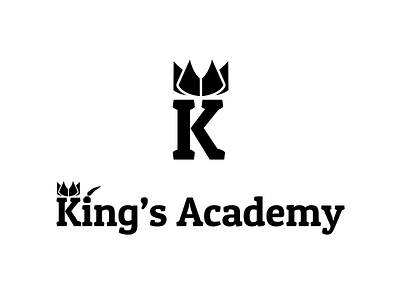 King's academy brand identity vector