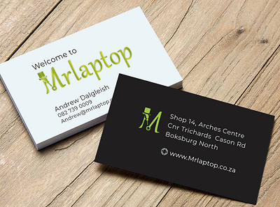 MrLaptop Business Card Design, brand identity branding design illustration logo logo design