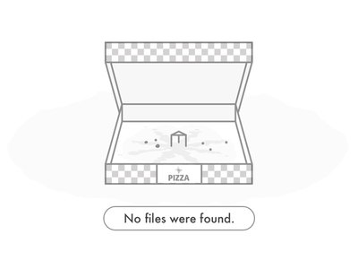 An Empty Folder empty folder pizza