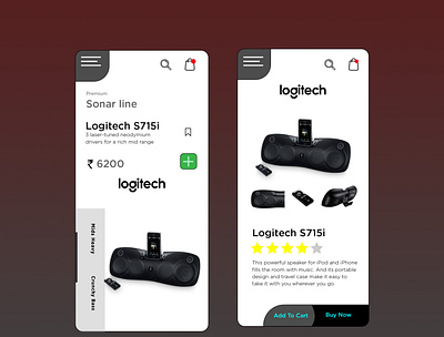 UI Concept for Logitech design graphic design typography ui ui design ui ux uidesign