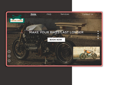 Website design for Bike repair services design landing page landing page design ui design uidesign uiux ux web design website website design