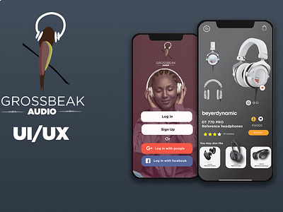 UI UX for audio company.