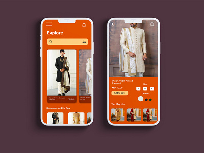 UI  Design for a traditional clothing company