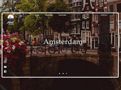 Website design for a travel agency