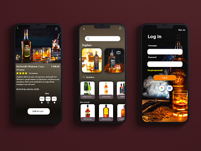 Liquior Delivery service UI design