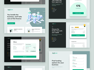 Financing Credit Application Web UI finance credit financing landing page ui design uxui web ui