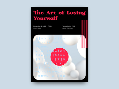 The Art of Losing Yourself - Poster Design Series abstract artwork design event poster graphic design poster design