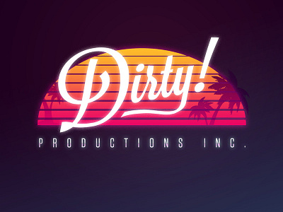 Dirty Productions - Script 80s design typography