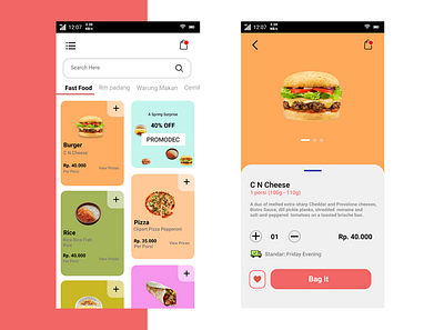 food apps app design ui ux