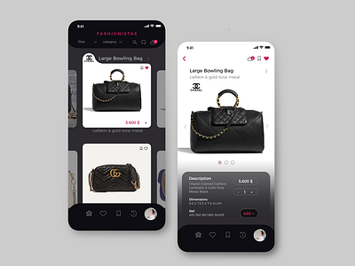 Fashion and Accessories App Design