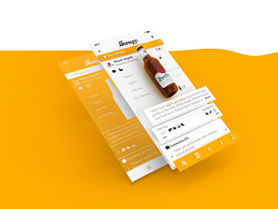 Beer App 3d app beer branding petya ux yellow