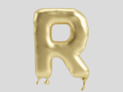 Goldenshit 3d c4d fluid gold lettering liquid melt mograph motion realflow type typography