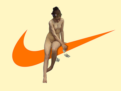 Paul Peel X Nike ads adv art cash creative design design designer graphic design hype illustrator italy minimal nike orange paulpeel photoshop poster posterdesign