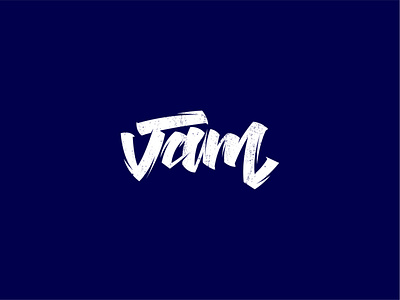 JAM branding calligraphy design lettering typography vector