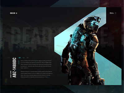 Dead Space concept concept dead space design ui ux web website