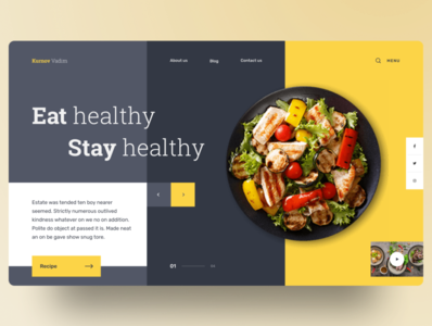 Book ov recipes by Vadim Kurnov on Dribbble