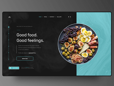 Mc'Donalds 2040 y. concept app concept design flat food minimal ui ux web website