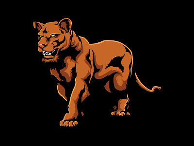 Scary looking Tiger Illustration illustration looking mascot tigers vector