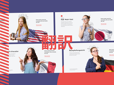 Translation agency agency banner banner ads country flags grid hero hero image translation translator typography ui ux web web design website