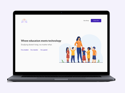 Edushare - Landing Page illustration landing page webdesign