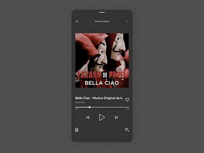 Daily UI - Music Player app ios ios app minimal music player ui