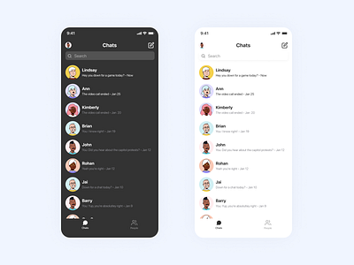 Daily UI - Direct Messaging App