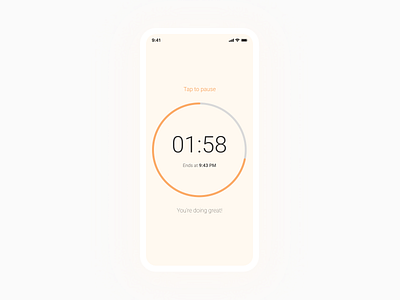 Daily UI Challenge - Countdown timer dailyui design ios ui