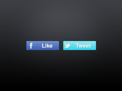 Buttons Social blue facebook freebie like psd tweet twitter