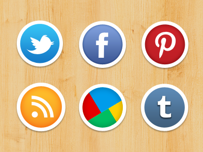 My Social Icons facebook google plus icons pinterest round rss social tumblr twitter