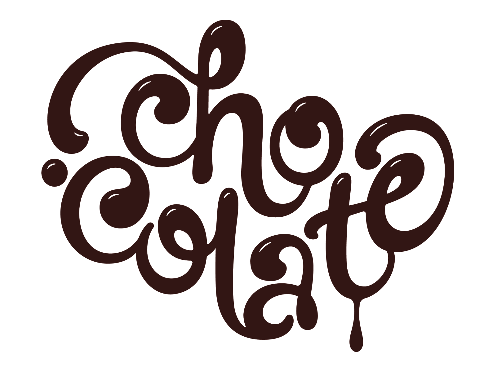 Chocolate (Lettering) .