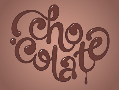 Chocolate (Lettering) v.2 design lettering typography vector