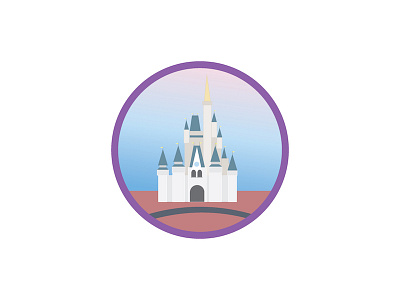 Disney Park Series // Magic Kingdom disney flat design vector