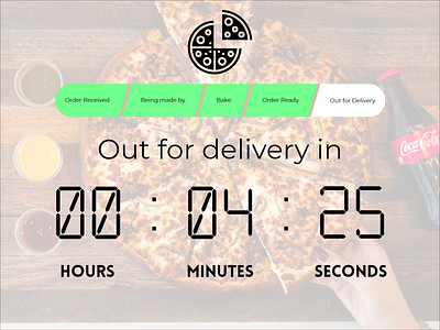 pizza countdown timer ui dailyui design ui ux