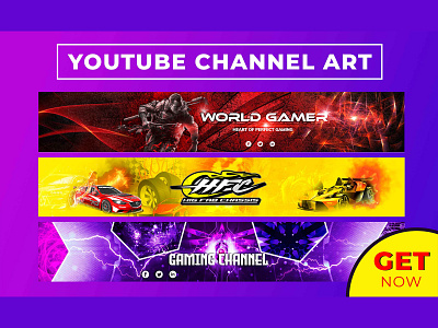 Youtube channel art design logo