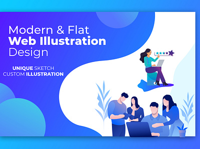 Web illustration branding flat gaming youtube channel illustration logo minimal