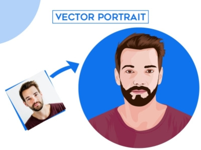 Vector Portrait min animation branding design facebook banner flat gaming youtube channel illustration minimal vector web