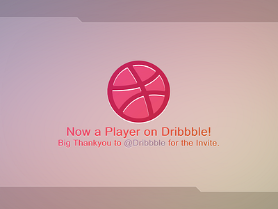 Got Invited to Dribbble! first shot invite new