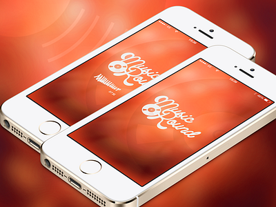 MusicRound Splash Screen app music player wip