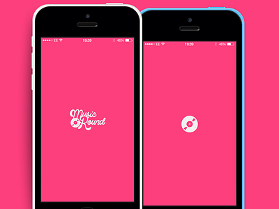 Revised - Welcome Splash Screen & Loading Screen app apple brand design ios8 logo music round ui