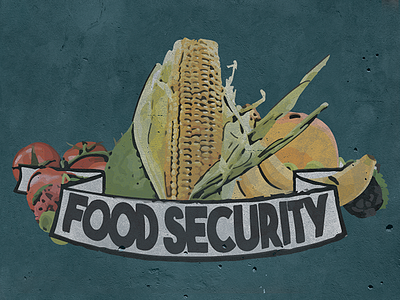 "Food Security" African Vision Malwai Revised advertisement calendar charity illustration